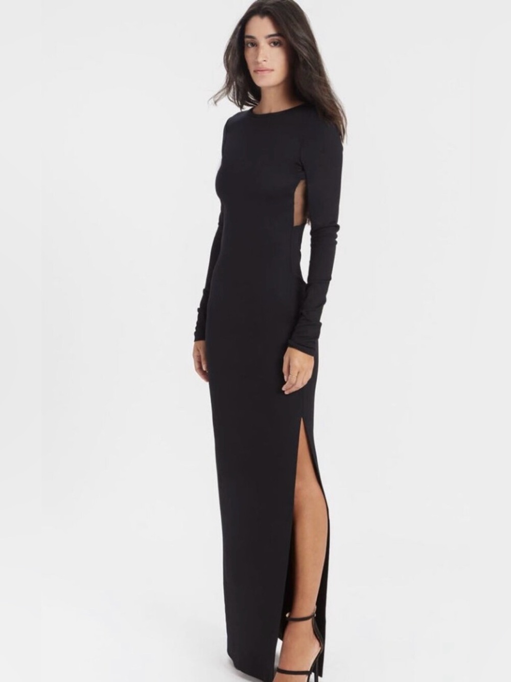 Womens Marcella Roxanne Long Sleeve Ponte Gown - Sz XS